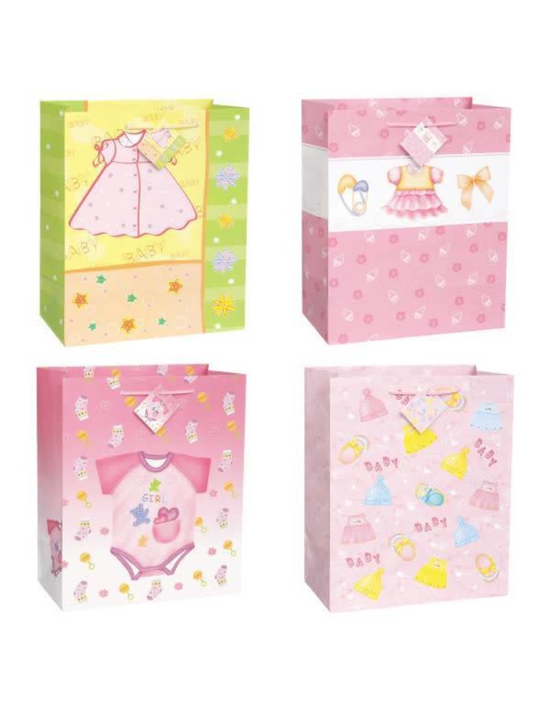 pink baby shower gift bags