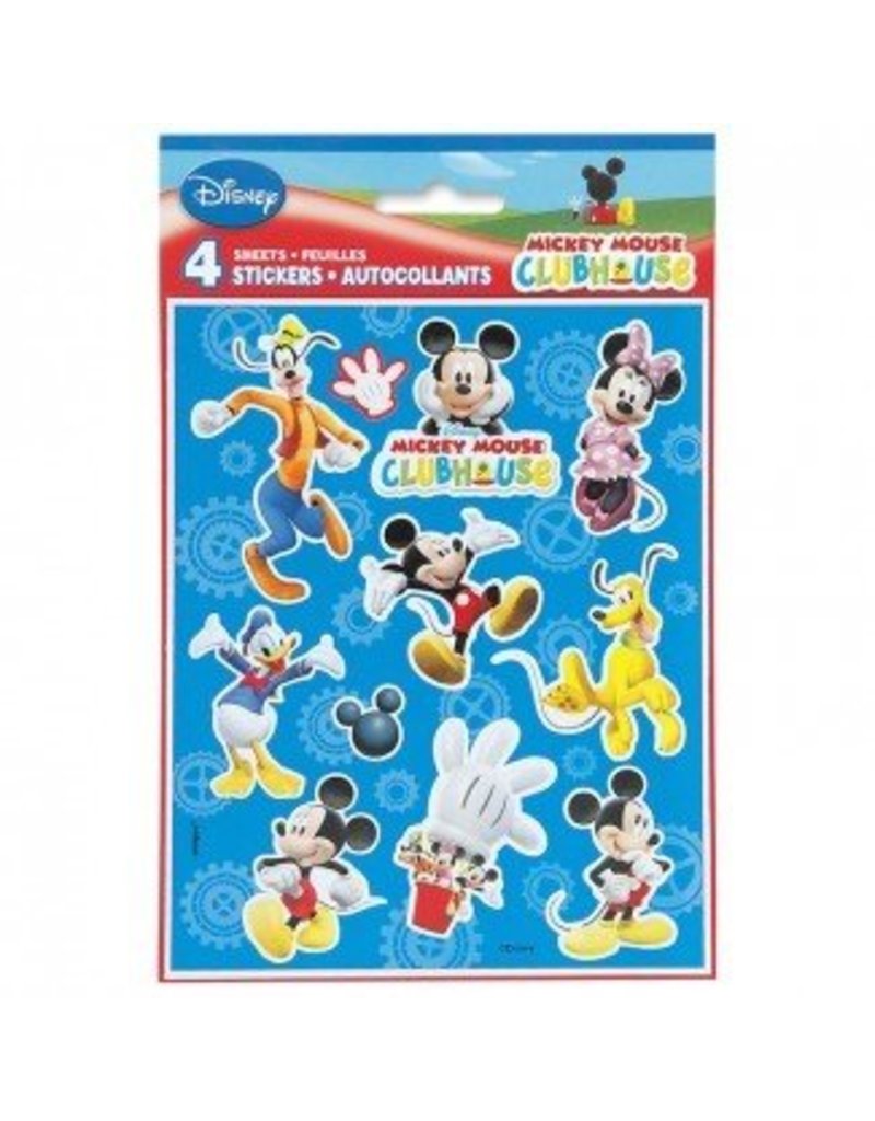 mickey mouse clubhouse stickers 4 sheets pink bliss bvi