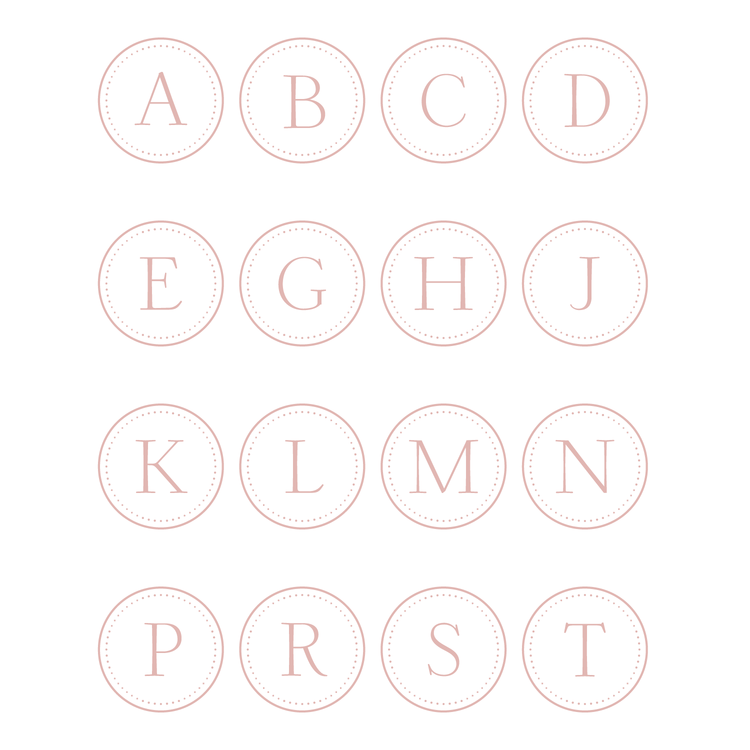 Sweet Paper Circle Monogram Notes