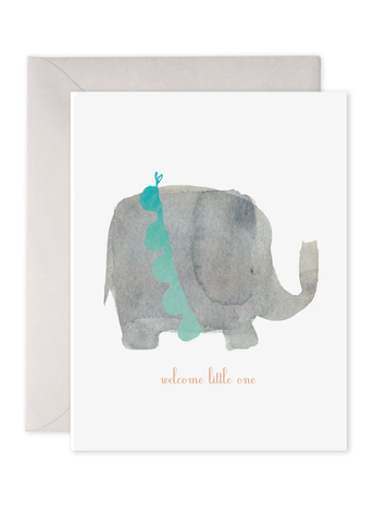 E. Frances Paper Studio Welcome Little One Elephant