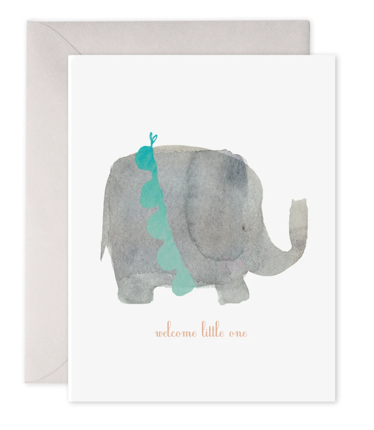 E. Frances Paper Studio Welcome Little One Elephant