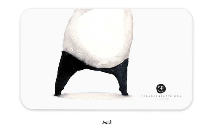 E. Frances Paper Studio Panda Hug Little Notes
