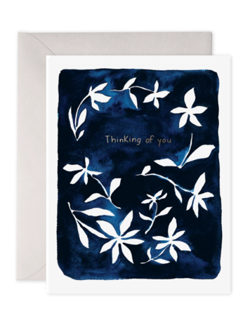 E. Frances Paper Studio Indigo Flowers