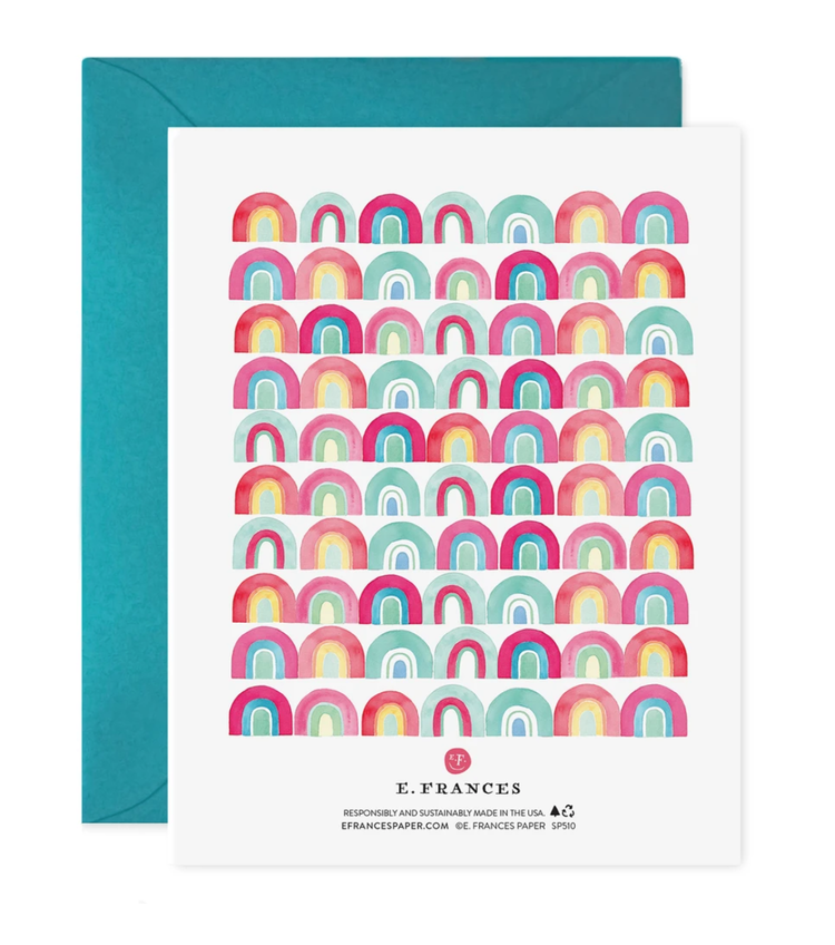 E. Frances Paper Studio Happy For You Rainbows