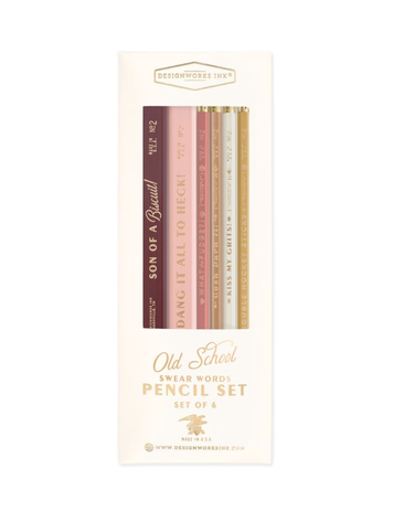 Designworks Ink Vintage Swear Words Pencil Set