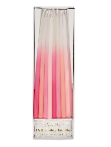Meri Meri Pink Dipped Tapered Candles