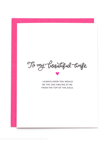 Little Print Design Beautiful Wife