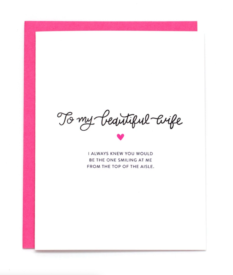 Little Print Design Beautiful Wife