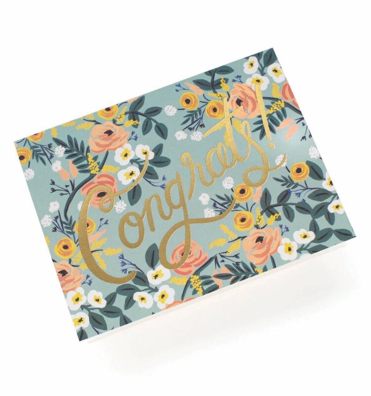 Rifle Paper Co. Blue Meadow Congrats