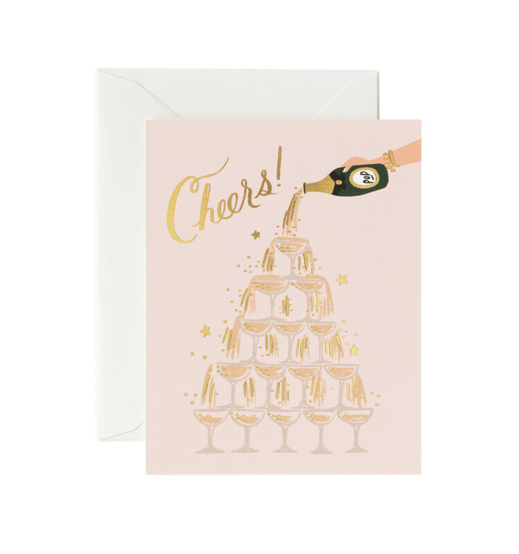 Rifle Paper Co. Champagne Tower Card