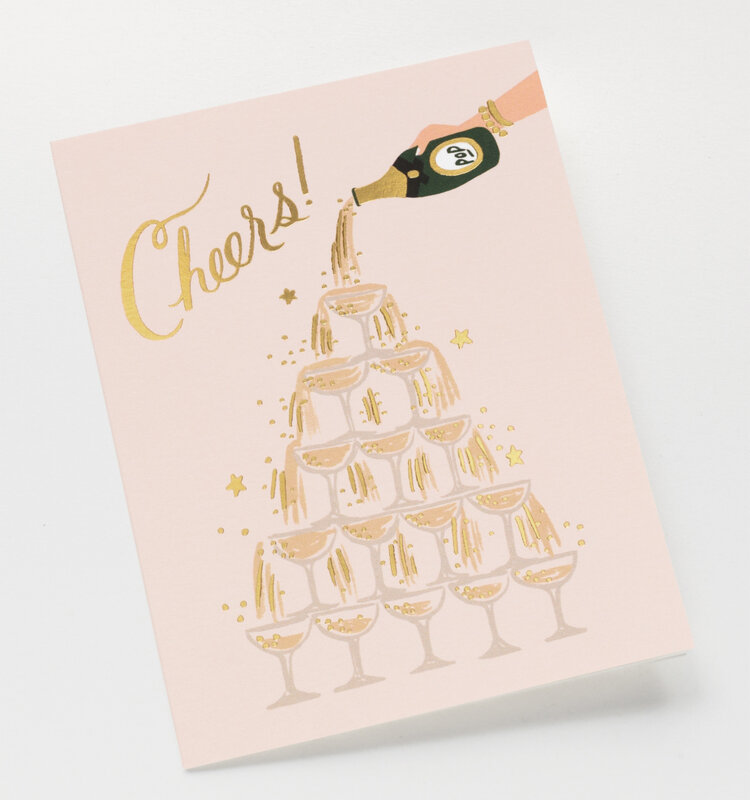 Rifle Paper Co. Champagne Tower Card