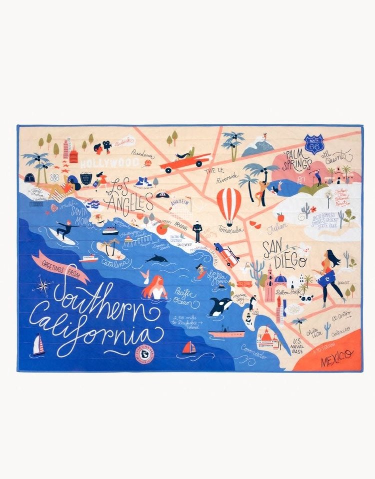 Spartina Southern California Quilted Throw