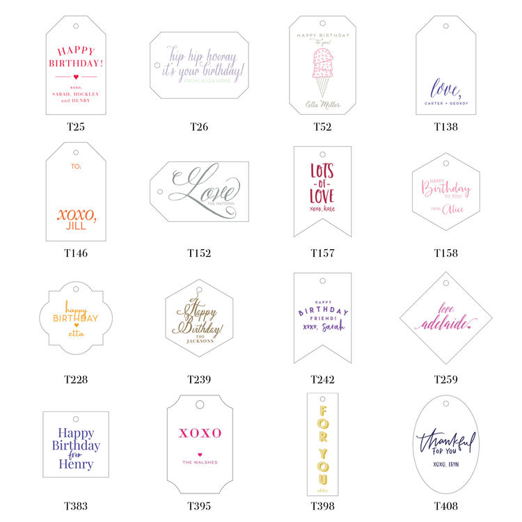 Haute Papier Personalized Gift Tags