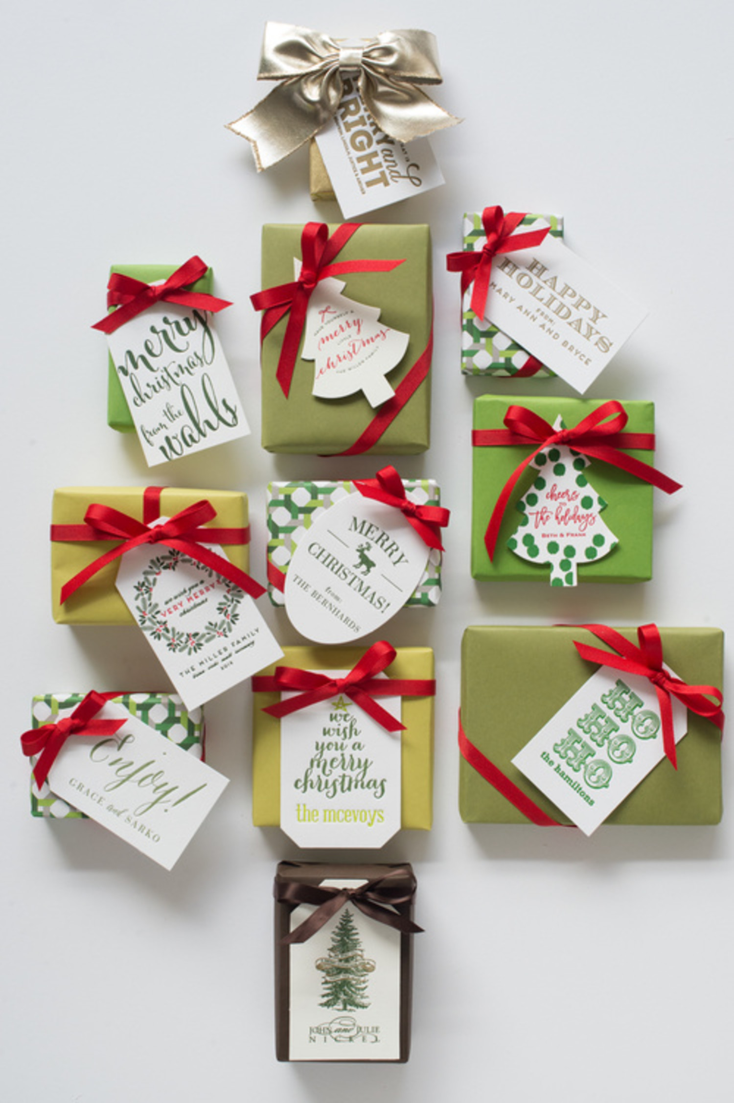 Mount Hood Christmas Gift Tags with Ribbon– Set of 10 - Mt Hood Holiday -  Gift Wrap - Hanging Tag — The Scribblist