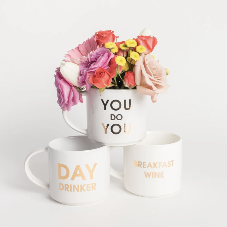 Chez Gagne Letterpress Day Drinker Mug