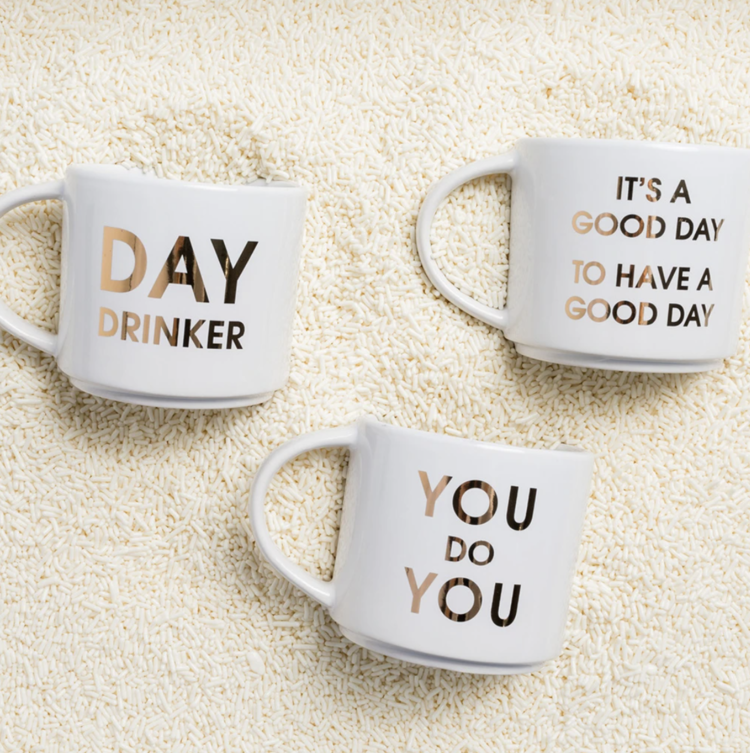 Chez Gagne Letterpress Day Drinker Mug