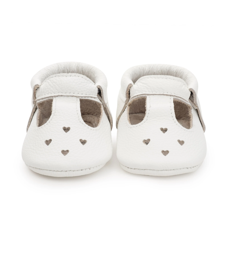 BirdRock Baby Pearl White Mary Jane Moccasins