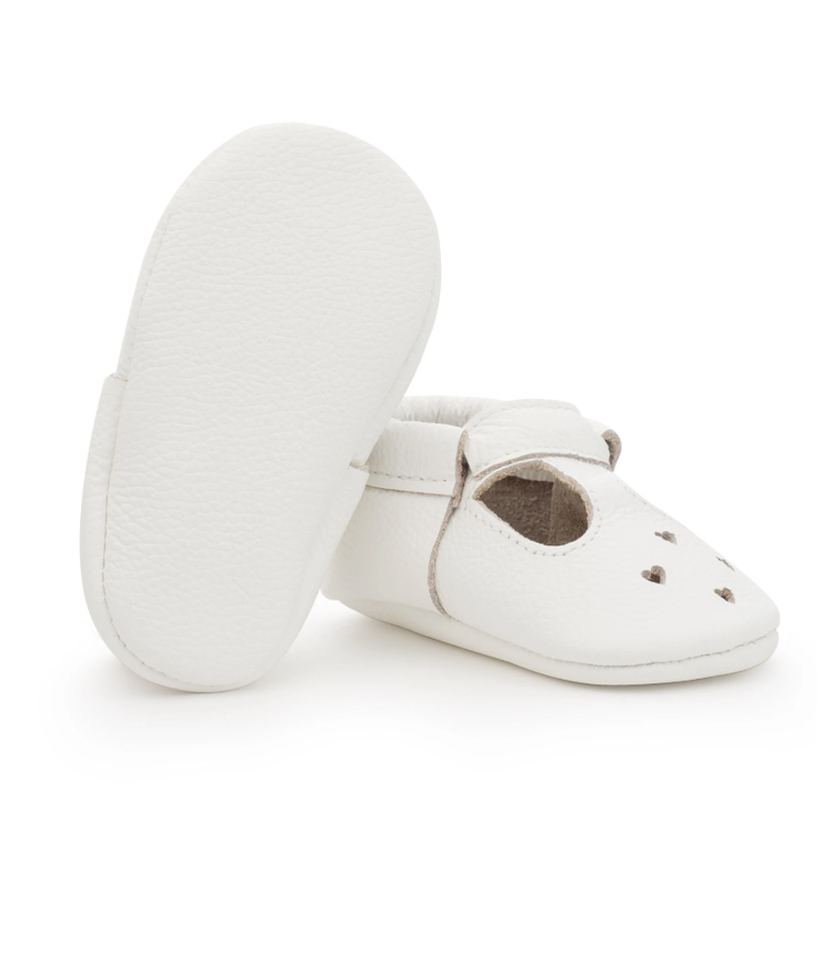 BirdRock Baby Pearl White Mary Jane Moccasins