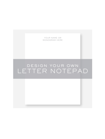 Haute Papier Letter Notepad