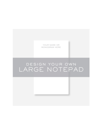 Haute Papier Large Notepad