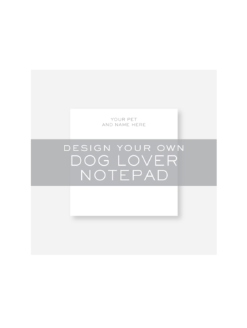 Haute Papier Dog Lover Notepad