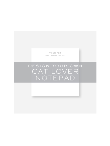 Haute Papier Cat Lover Notepad