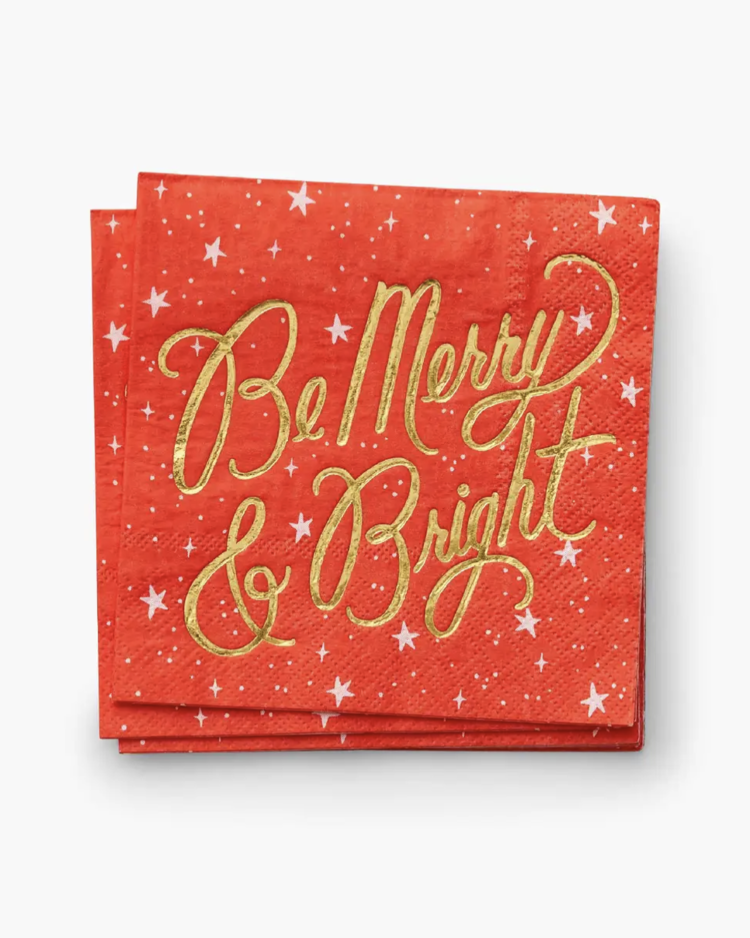 Rifle Paper Co. Be Merry & Bright Cocktail Napkins