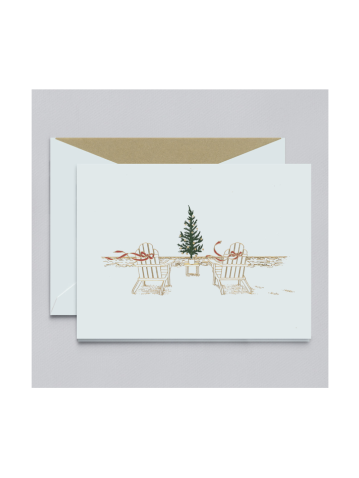 Crane & Co. Engraved Beach Glass Thank You Notes - Pack Of 10 Elegant Cotton Cards