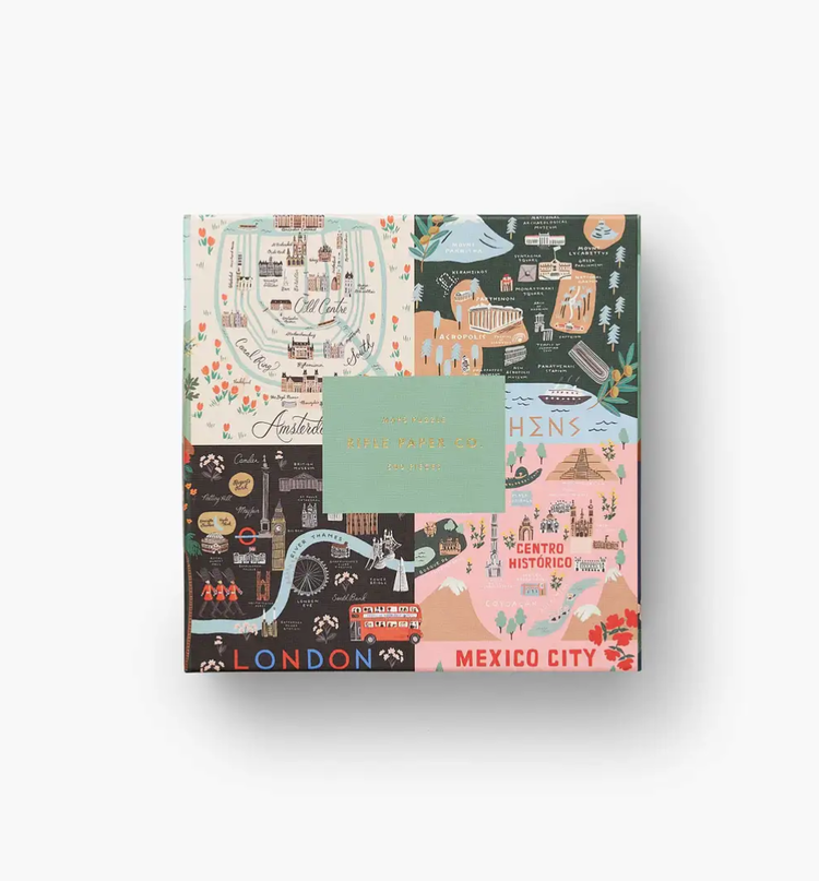 Rifle Paper Co. Maps Jigsaw Puzzle