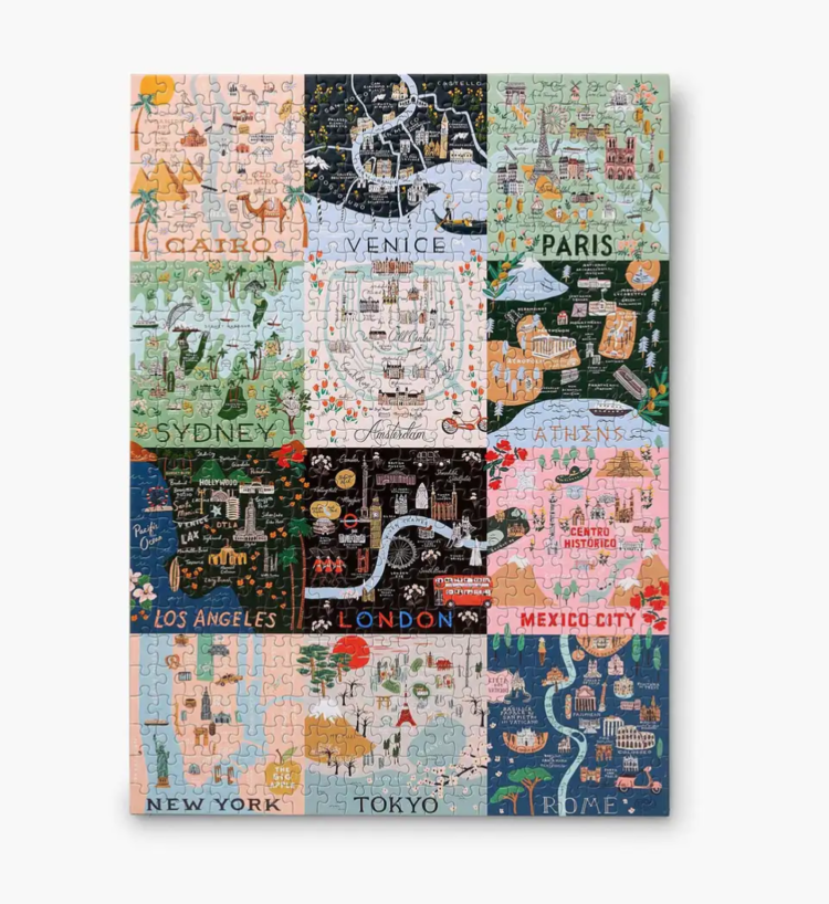 Rifle Paper Co. Maps Jigsaw Puzzle