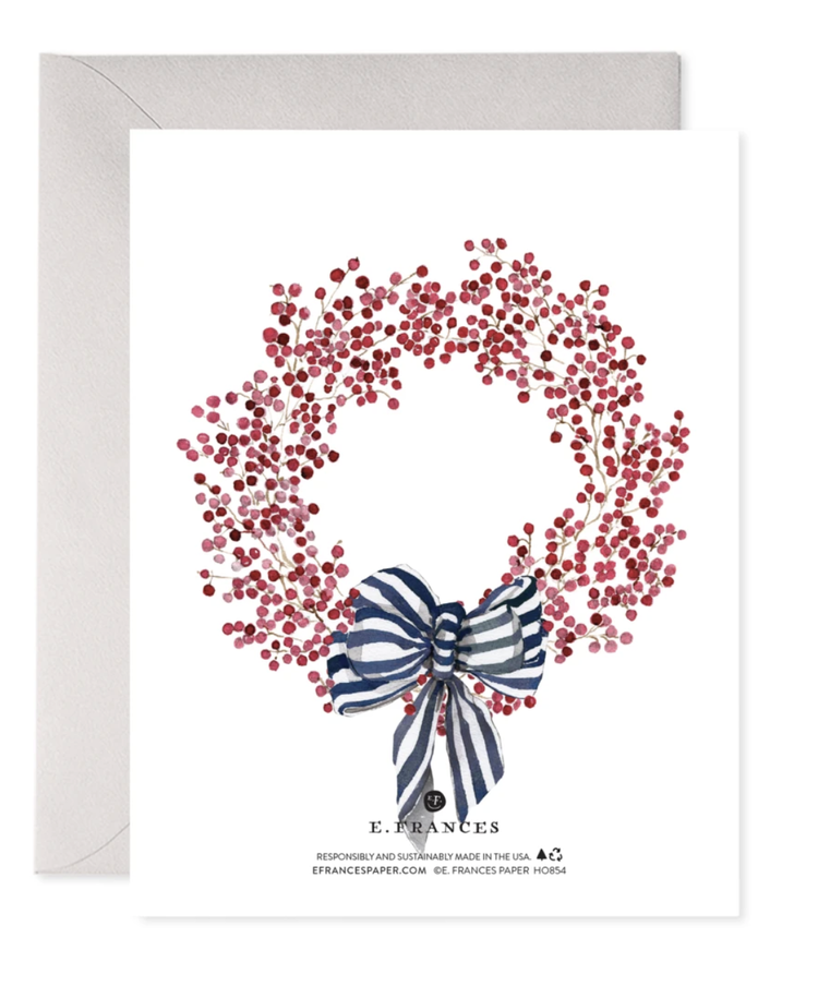 E. Frances Paper Studio Red Berry Wreath Box Set