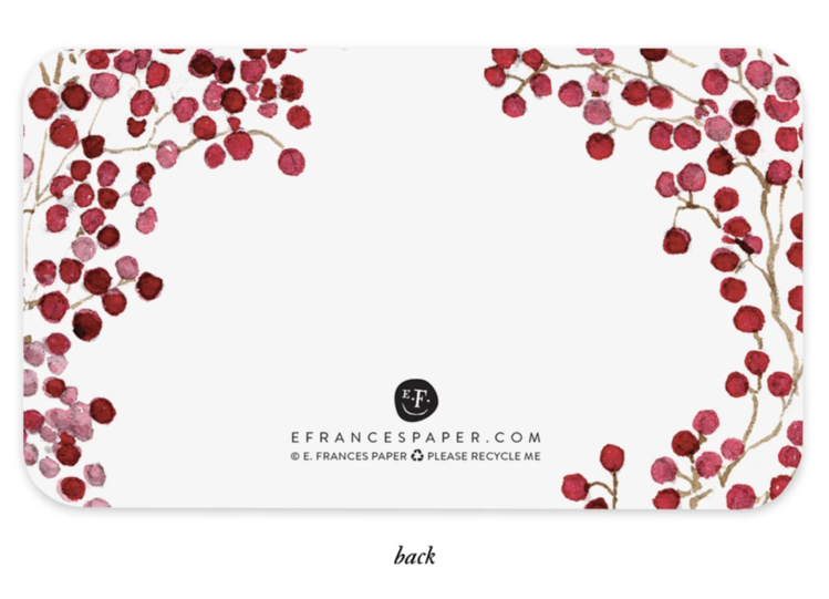 E. Frances Paper Studio Red Berries Little Notes