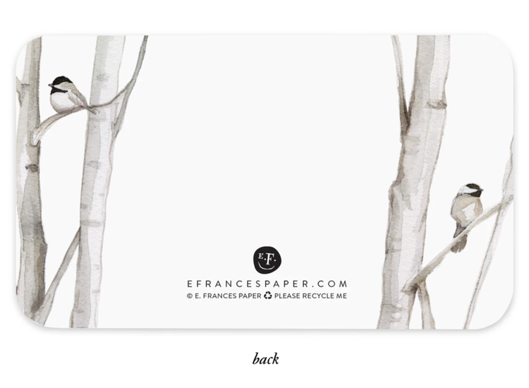 E. Frances Paper Studio Chickadee Little Notes