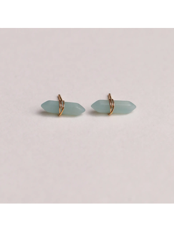 JaxKelly Amazonite Mineral Point Earrings