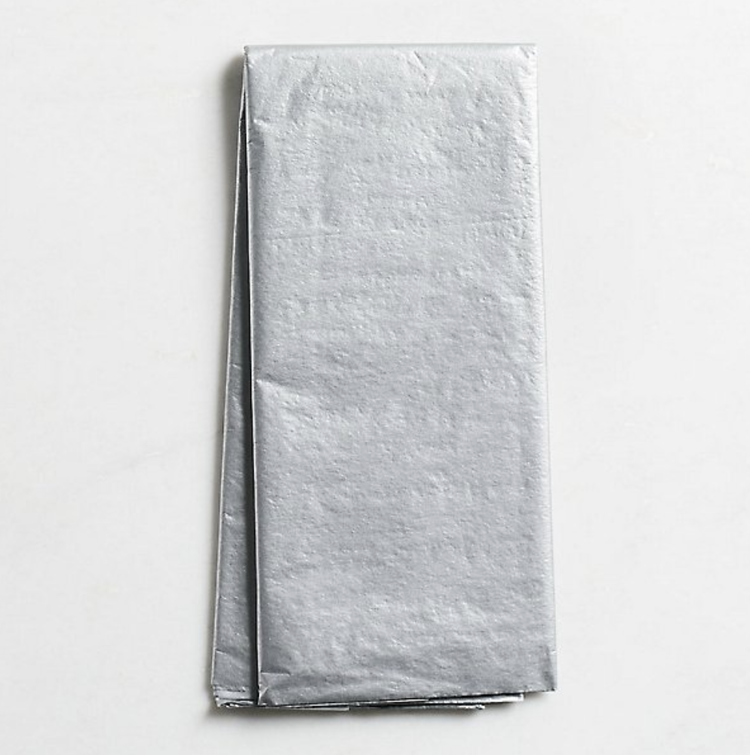 Waste Not Paper Silver Tissue Paper