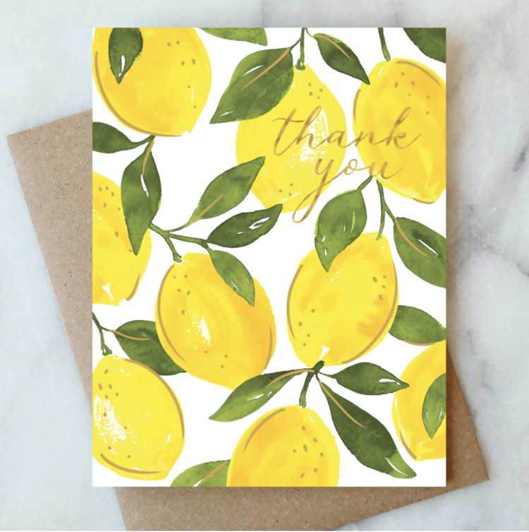 Abigail Jayne Design Lemon Thank You