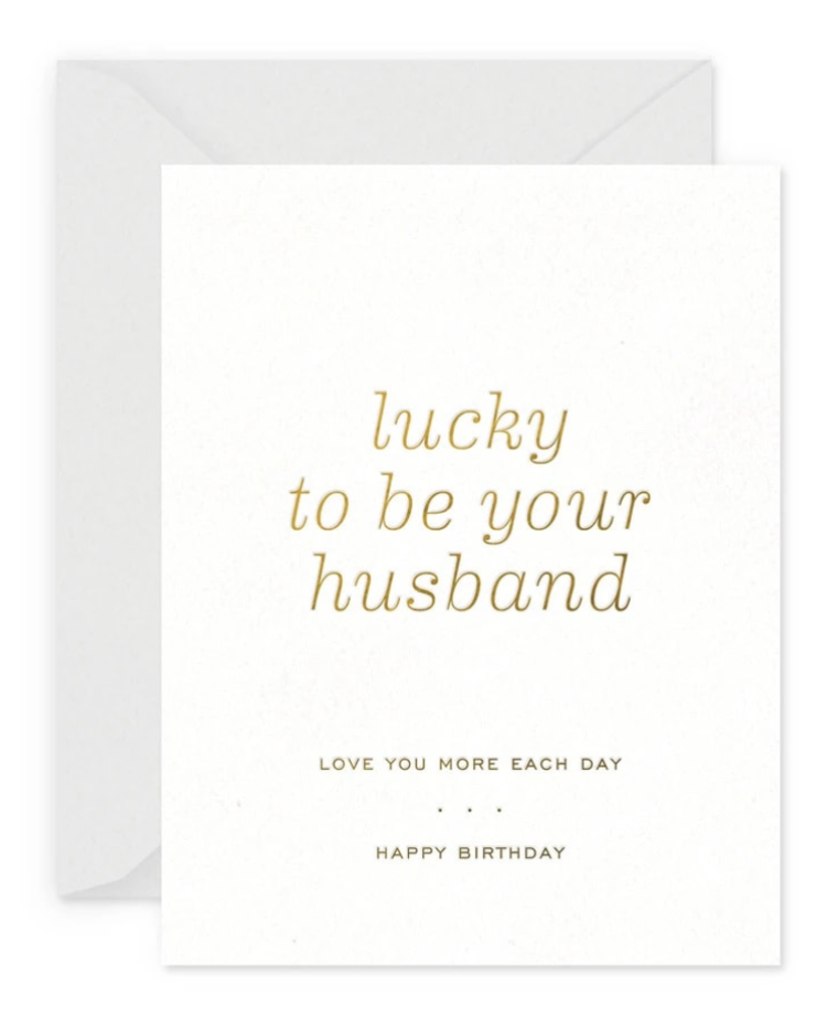 Smitten on Paper Lucky Husband Birthday
