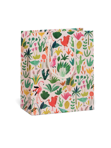 Red Cap Cards Colorful Birds Gift Bag, Medium