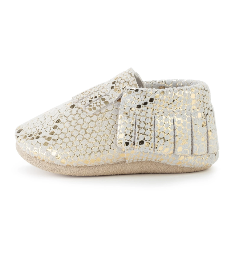 BirdRock Baby Rattlesnake Genuine Leather Baby Moccasins