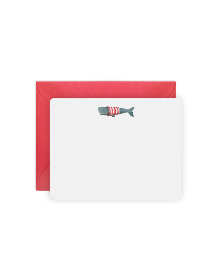 E. Frances Paper Studio Whale Flat Notes