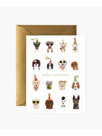 Rifle Paper Co. Party Pups Birthday Card