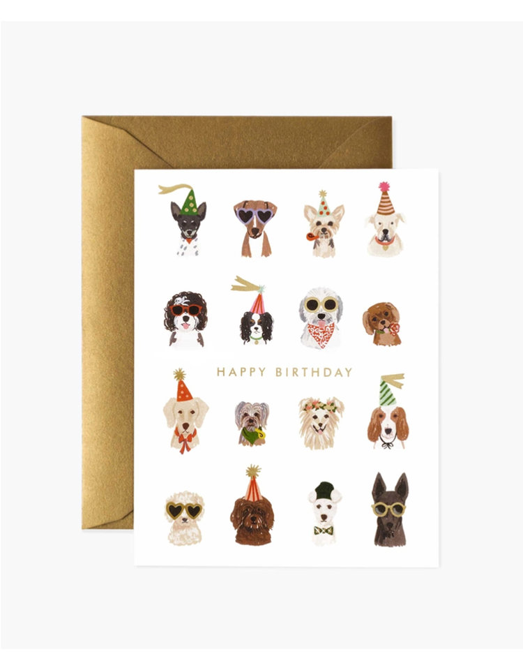Rifle Paper Co. Party Pups Birthday Card