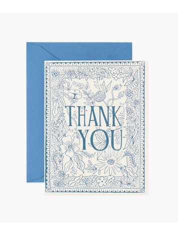 Rifle Paper Co. Delft Thank You Card