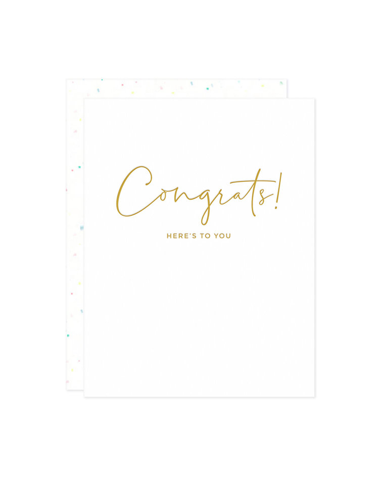 Missive Congrats! Here's To You Card