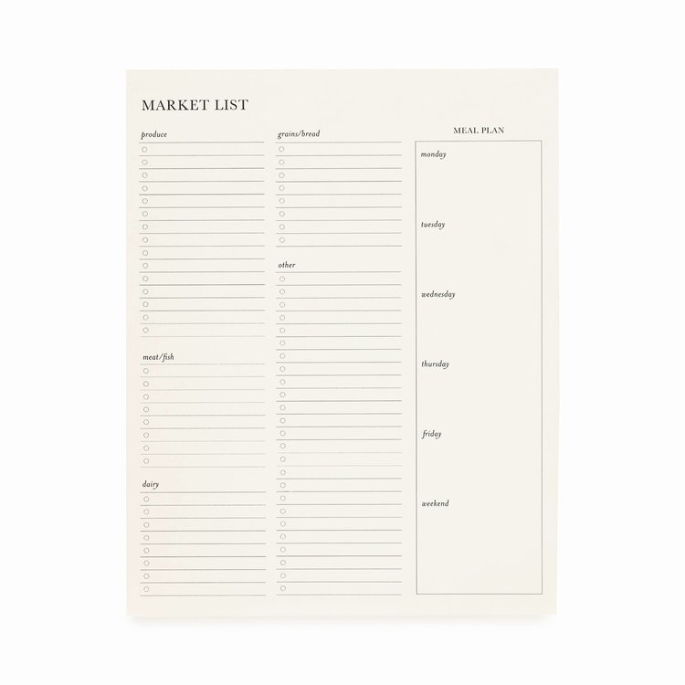 Sugar Paper Market List Pad
