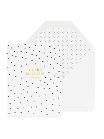 Sugar Paper You're Engaged, Hearts