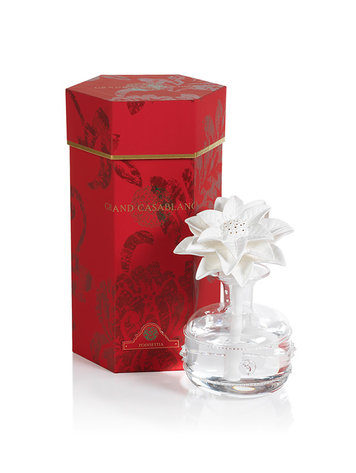 Zodax Grand Casablanca Porcelain Diffuser, Poinsettia