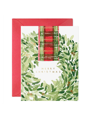 E. Frances Paper Studio Plaid Ribbon Wreath Box Set