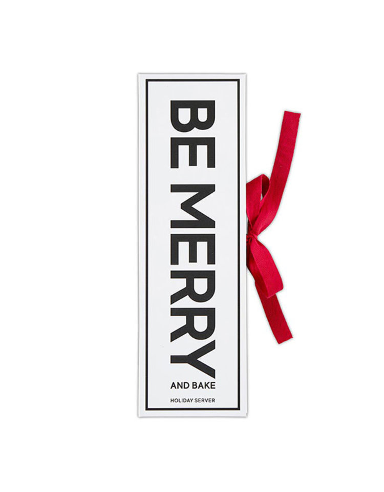 Santa Barbara Design Studio Be Merry Red Dessert Server