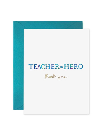 E. Frances Paper Studio Teacher Equals Hero